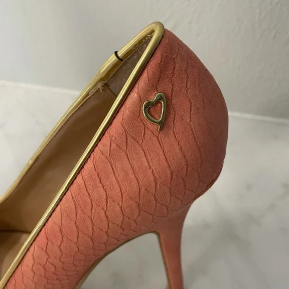 💞HP💞 Thalia Sodi Cereza US 7 Peep Toe Heels - Picture 6 of 9